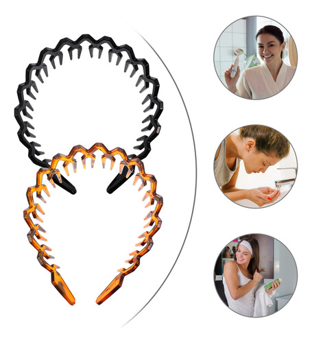 Diadema Dentada Para Hombre, Diadema Con Dientes Ondulados,