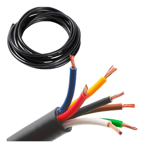 Cable Interno Para Enganche 7 Pines 12v 2.5 Metros Universal