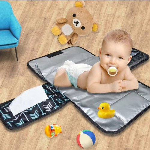 Cambiador Para Bebés, Portátil, Impermeable, De Viaje, Plega
