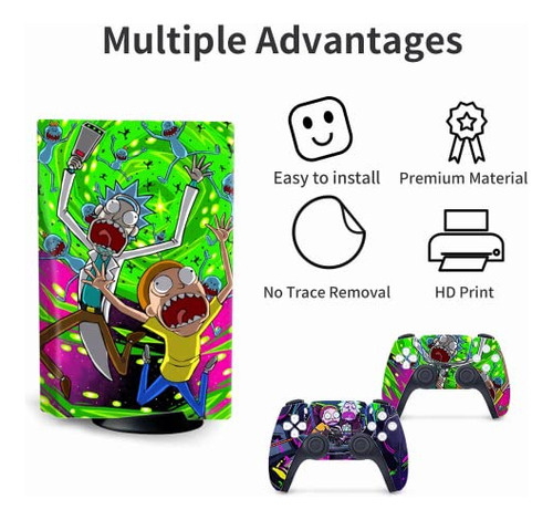 Pack Ps5 Skin Anime: Protege Tu Consola Y Mando En Verde
