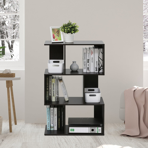 Furinno Estante Abierto Para Libros De 3 Niveles Simply Mod. Color Expresso