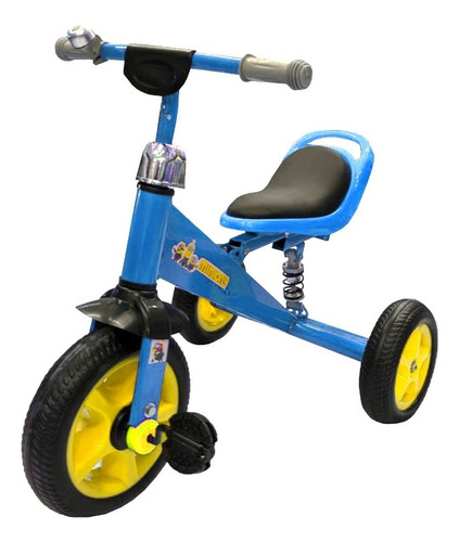 Triciclo Para Niños Asiento Amortiguador Y Garrafa Colores Color Azul