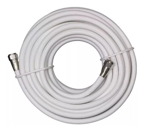 Imagen 3 de 3 de Cable Coaxial Tv Cable 10 Metros Armado Llegar E Instalar
