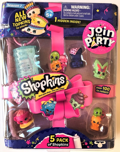 Lote 5 Sets Shopkins Join The Party - Lote A (Usado)