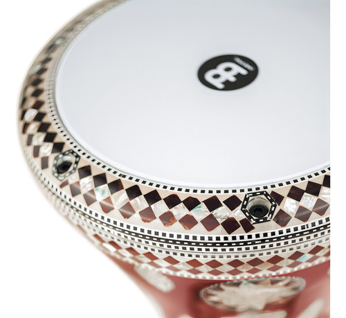 Tambor egípcio Meinl Aeed2 Doumbek, percussão colorida multicolorida de 8,75 polegadas