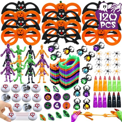 120 Piezas De Regalos Fiesta De Halloween, Juguetes Fie...