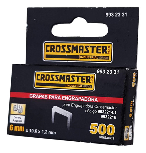 4 Cajas De Broches Grampas 6x10,6x1,2mm P/engrampadora X500u