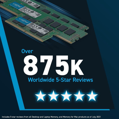Kit De Memória Ram Crucial, 64 Gb (2x32 Gb), Ddr5, 4800 Mhz