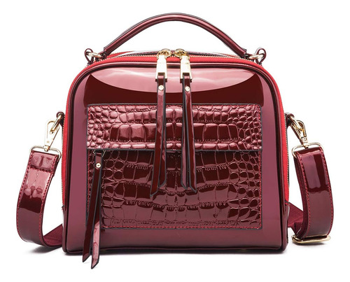 Chikencall Bolsos Y Monederos De Charol Para Mujer Bolsos De