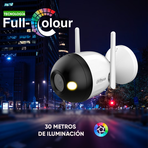 Kit videovigilancia Cronos Cámara Dahua Ip Bala F2C-PV 2MP Wifi Full Color Audio e Microsd 32gb com Accesorios Kit De Cámara Inteligente DH-F2C-PV-32GB Dahua Microsd WDD032G1P0C