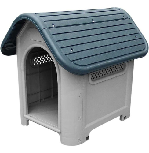 Casa P/perro Plastic T/inclina 59x75x66cm Gris