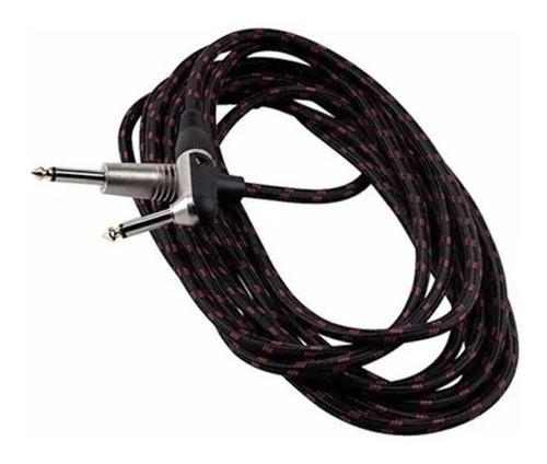 Cable Tela Warwick Rcl 30256 Tc C/black Plug Recto/angulo 6m