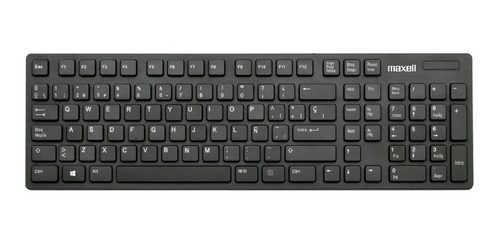 Imagen 2 de 3 de Teclado Español Inalambrico Maxell Slim 2.4ghz Repector