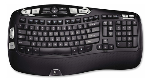 Teclado Logitech K350 Wireless Wave Con Unifying Wireless Te