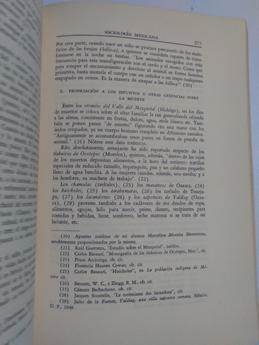Libro Sociologia Mexicana /carlos A. Echanove (Usado)