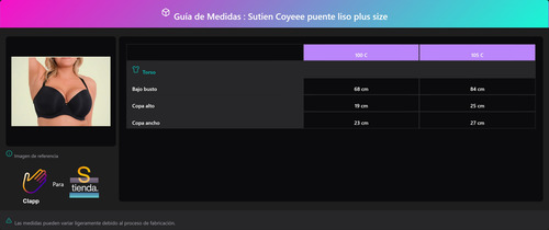 Sutien Sujetador Brasier Dama Coyee Excelente Calidad Plus