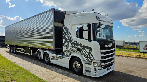 Scania R450 6x2 Highline Ano 21 Aut + Baú 0km 30 Plts S/pneu