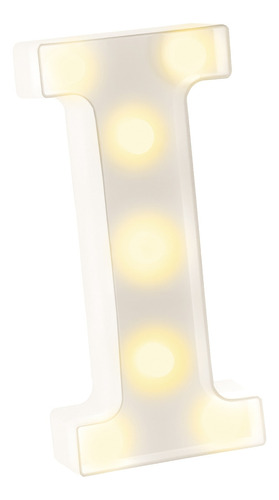 Anuncio luminoso Bluelander Luces de números del alfabeto color i - luz de color amarillo x 22.5cm de alto - 110V/220V