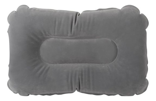 Almohada Inflable Camping Gris 42x26x10 Cm