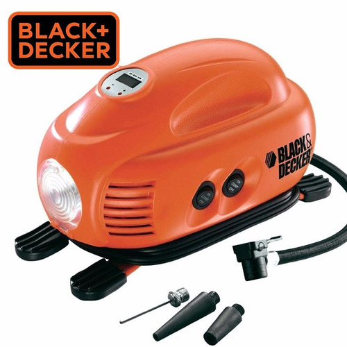 Inflador Multiuso Auto 12v +3 Picos Black Decker Asi200