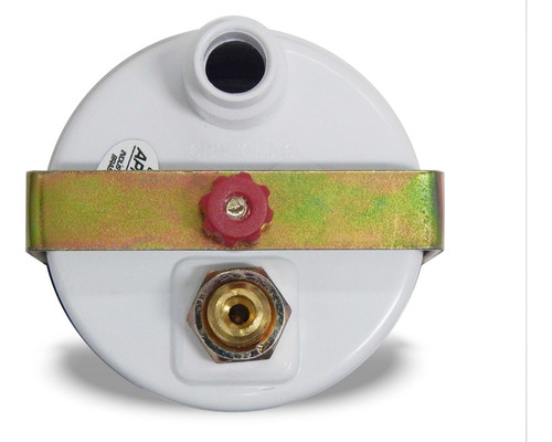 Manômetro Cronomac Turbo 3kg Branco Kit Instal T 2,5m Copo