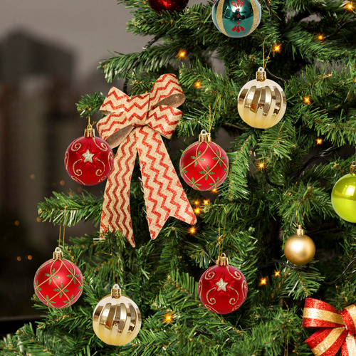 Adornos Con Forma De Bola De Navidad De 6 Cm, 30 Unidades
