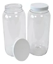 Comprar 50 Envases Tarros Frascos De Plastico Con Tapa 1 Litro