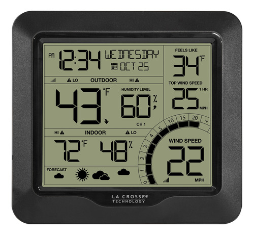 Crosse Technology Estacion Meteorologica Velocidad Viento