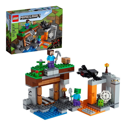 Set de construcción Lego Minecraft The "abandoned" mine 248 piezas  en  caja