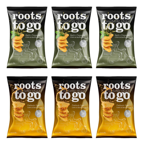 Kit 6un Roots To Go Mostarda Dijon E Azeite Manjericão 45g
