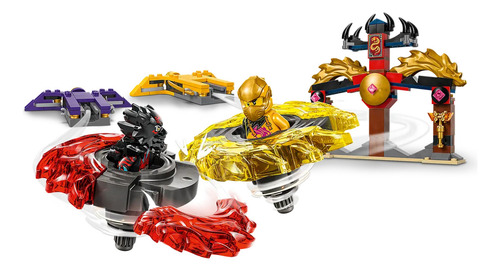 Kit de construcción Lego Ninjago Paquete de batalla del Spinjitzu del dragón 71826
