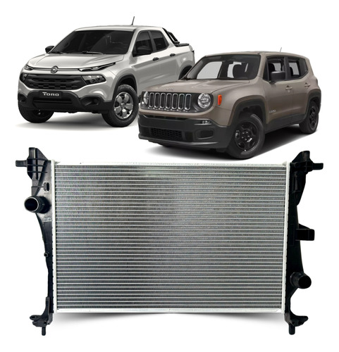 Radiador Fiat Toro Jeep Renegade 2.0 2016 2017 2018 2019