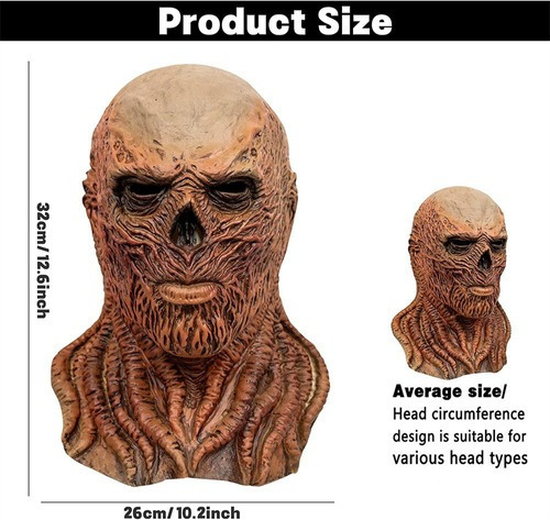 Cosas Extrañas Vecna Mascarilla Silicona Aterradora