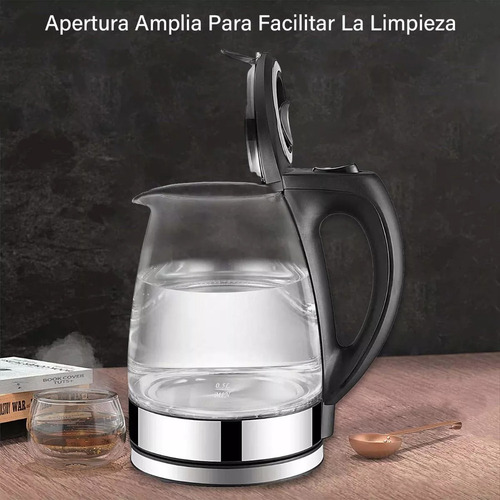 S+ Tetera Cafetera Hervidor Eléctrico 1.7 Litros Inoxidable