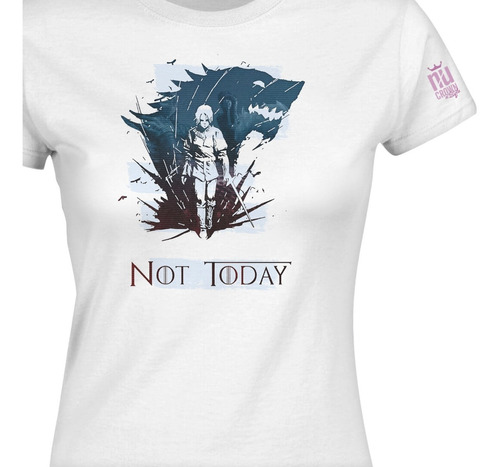 Camiseta Cuello Redondo Got Not Today Lobo Azul Mujer Idk