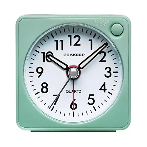 Reloj Despertador Analogico Silencioso - SNOOZE - Con Luz - Movimiento  Continuo