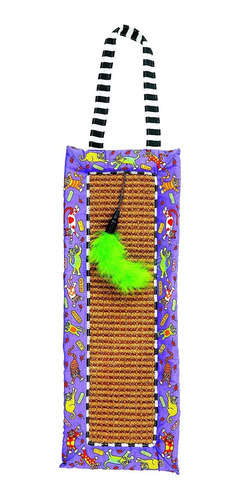 Fat Cat Scratchy Mat Doorknob Hanger For Cats With Catnip