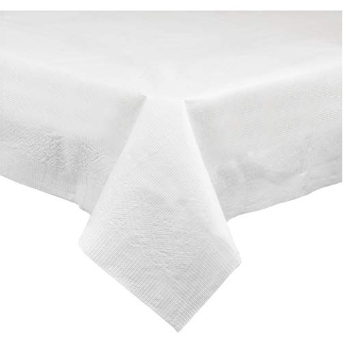 Disposable 3 Ply Paper & Plastic Tablecloth Absorbent, ...