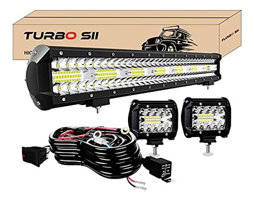 Turbo Sii - Barra Led De 20 Pulgadas 420w Triple Fila Lm Spo