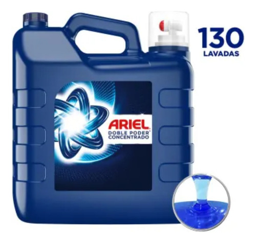 3 Pza Detergente Líquido Concentrado Ariel Doble Poder 8 L