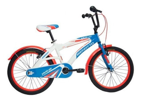 Bicicleta Benotto Cross Vkr-13 R20 1v Niño Frenos V Acero Color Azul/Blanco/Roj Tamaño Unitalla Tamaño del cuadro Único