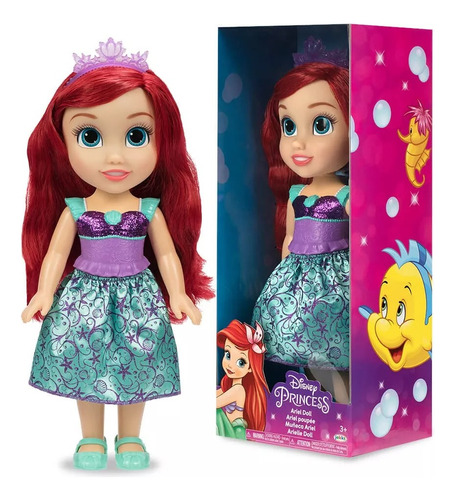 Disney Princess Ariel La Sirenita 40 Cm Jakks Orig. Replay