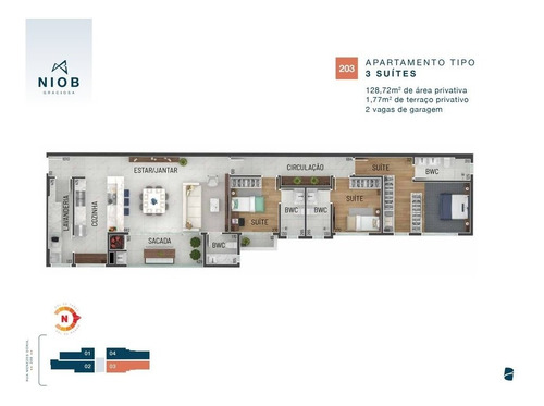 Imagem 10 de 30 de Cobertura Com 3 Dormitórios À Venda Com 3791.81m² Por R$ 1.466.440,00 No Bairro Hugo Lange - Curitiba / Pr - Niob Graciosa - 921951