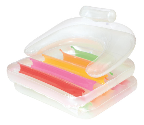 Colchoneta Inflable Con Respaldo Colores Bestway Mod. 43023