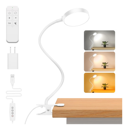 Luz De Lectura Con Control Remoto, Lámpara De Escritorio Led