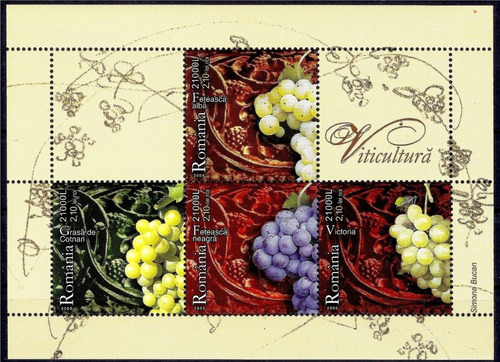 2005 Uvas- Vinos- Viticultura - Rumania (bloque) Mint