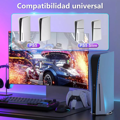 Soporte Vertical Para Consola Ps5/5 Slim Base Antideslizante Color Negro
