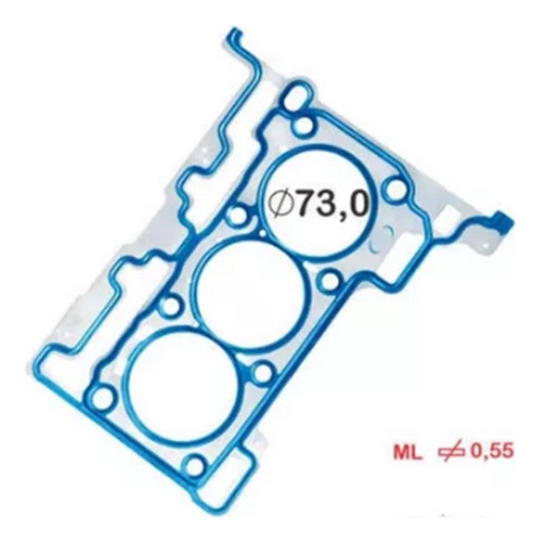 Junta Cabeçote Ford New Fiesta Ka 1.0 12v 3 Cilindros Aço