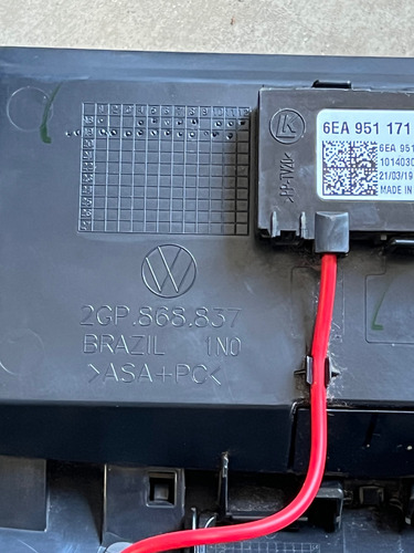 Porta Óculos Vw Polo Nivus T-cross Original 2gp868837