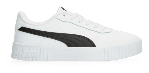 Tenis Dama Puma Carina 2.0 Blanco Casual Básico Cintas Ajustables Cómodo Para Mujer